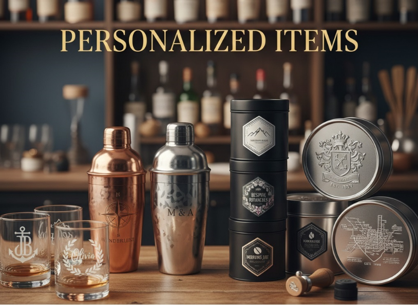personalized items header